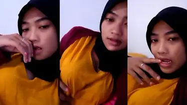 TikTok Live Jilbab Toket Gede Pamer – Basah Banjir